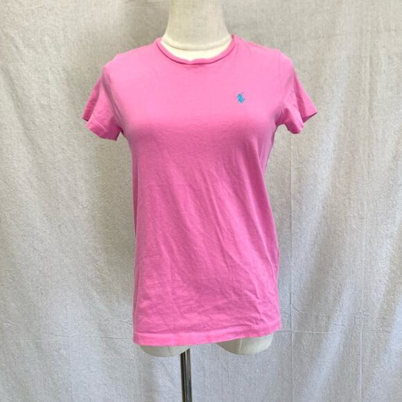 Ralph Lauren pony Y2K bubblegum pink single stitch short sleeve tee Small - Picture 1 of 13